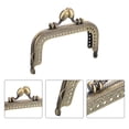 thumbnail image 4 of Uxcell Metal Purse Frames, 3.35" 3Pack Kiss Lock Clasp Frame for Coin Bag DIY, Bronze, 4 of 6