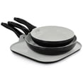 thumbnail image 4 of Gibson Home Gazebo Ceramic Nonstick Aluminum 11 Piece Cookware Set in Black, 4 of 5