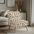 thumbnail image 3 of HELLHERO Anti Scratch Armless Accent Chair Protector for Office, Elastic Armless Accent Chair Cover, Cactus Calf, 3 of 8