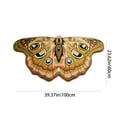 thumbnail image 3 of Weloille Butterfly Pattern Faux Wool Floor Mat, Ultra Soft Fluffy Non-Slip Carpet, Machine Washable Plush Area Rug for Living Room Bedroom Bathroom Entryway Home Decor, 3 of 6