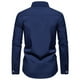 thumbnail image 4 of Blusa y camisa de manga larga con cuello vuelto para hombre, informal, con botones y retazos, de poliéster., 4 of 8