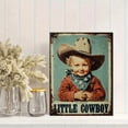thumbnail image 2 of Qisvanset Little Cowboy Man Cave Canvas Wall Art 15.75x11.81 Inches, 2 of 8