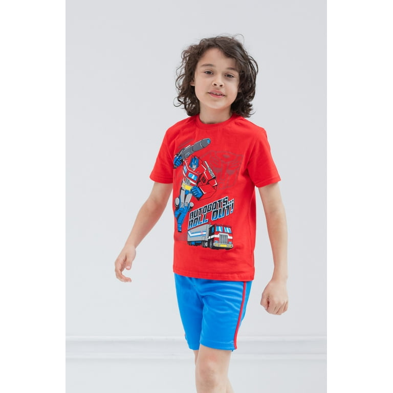 Transformers Optimus Prime Little Boys T-Shirt and Mesh Transformers Optimus Prime Little Boys T-Shirt and Mesh