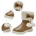 thumbnail image 5 of Xiaoxatg Stylish Girls Winter Boots with Thick Sole Design for Comfort and Warm Non- During Cold Seasons 4.5-5 Years Khaki, 5 of 9