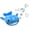 Blue, variant on Playful Shark Style Miniature Wallet Coin Purse Earphone Money Storage Bag