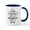White/Navy Inside, variant on CafePress - Not My Circus, Not My Monkeys Mugs - 11 oz Ceramic Mug - Novelty Coffee Tea Cup