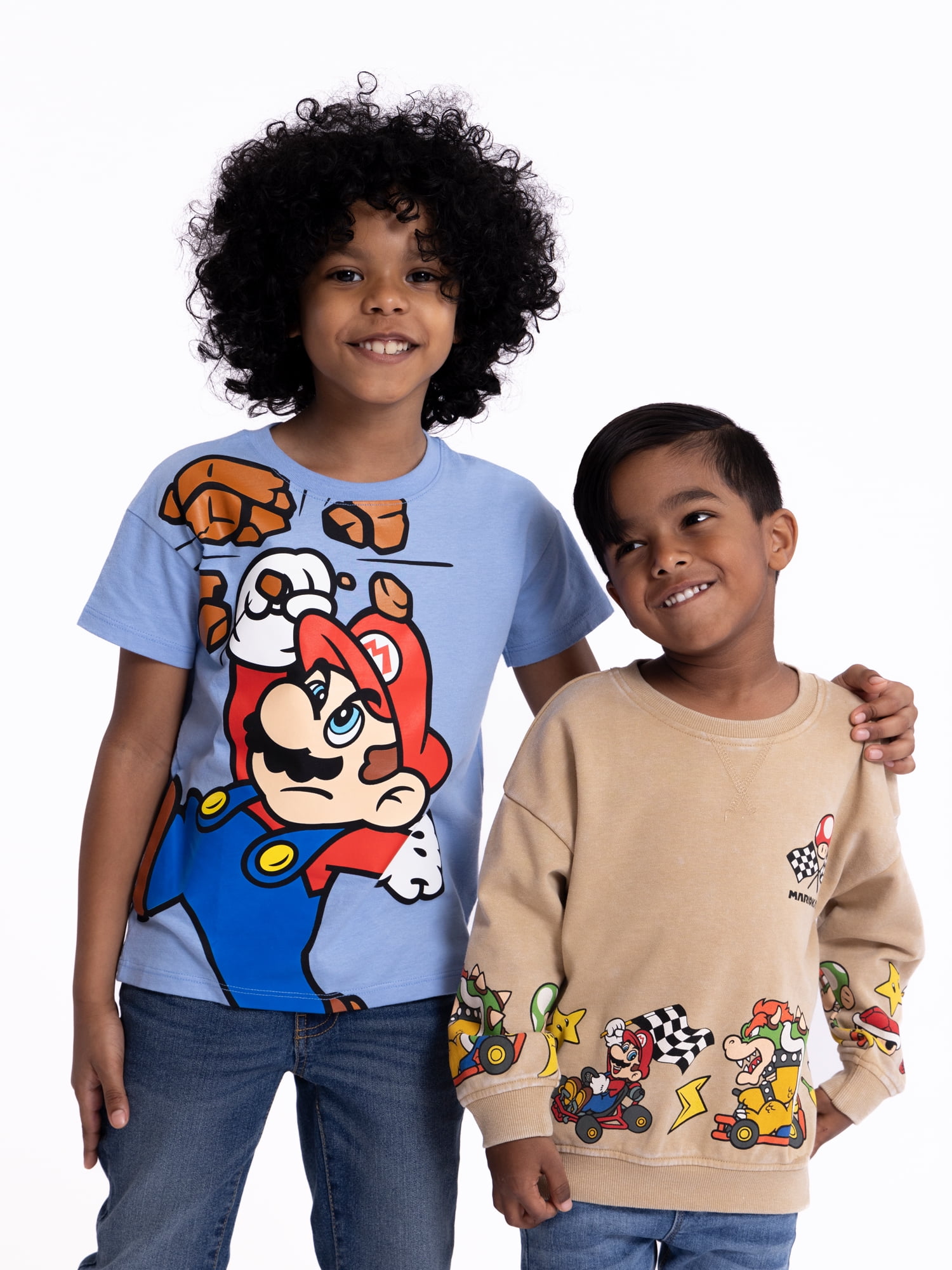 Super Mario Bros. Toddler Graphic Crewneck Tee with Short Sleeves, Sizes 12M-5T
