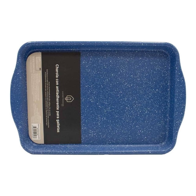 Charola para Galletas Home Trends de Acero Aluminizado con Antiadherente 24.5x38.2 cm Azul