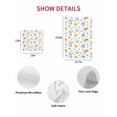thumbnail image 7 of Easter Kitchen Dish Towels for Drying Dishes Set of 3, Spring Watercolor Bunny Eggs Daisy Flowers Waffle Weave Microfiber Hand Tea Bathroom Towels Quick Dry & Absorbent Towel 12x12, 7 of 7