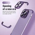 thumbnail image 2 of Funda Protectora de Lente de Cámara Sin Marco Yashi para iPhone 14 14 Pro 13 Pro Max 12 11 Morado, 2 of 5