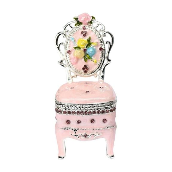yuksok Jewelry Box Jewelry Storage Case Ornament Home Decor Keepsake Statue Trinket Box Chair