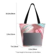 thumbnail image 3 of Pofeuu Pastel Macarons Delight Print Women Fashion Shoulder Handbags Top Handle Satchel Bags Tote Shoulder Shopping Bag Stylish Canvas Tote Bag, 3 of 6