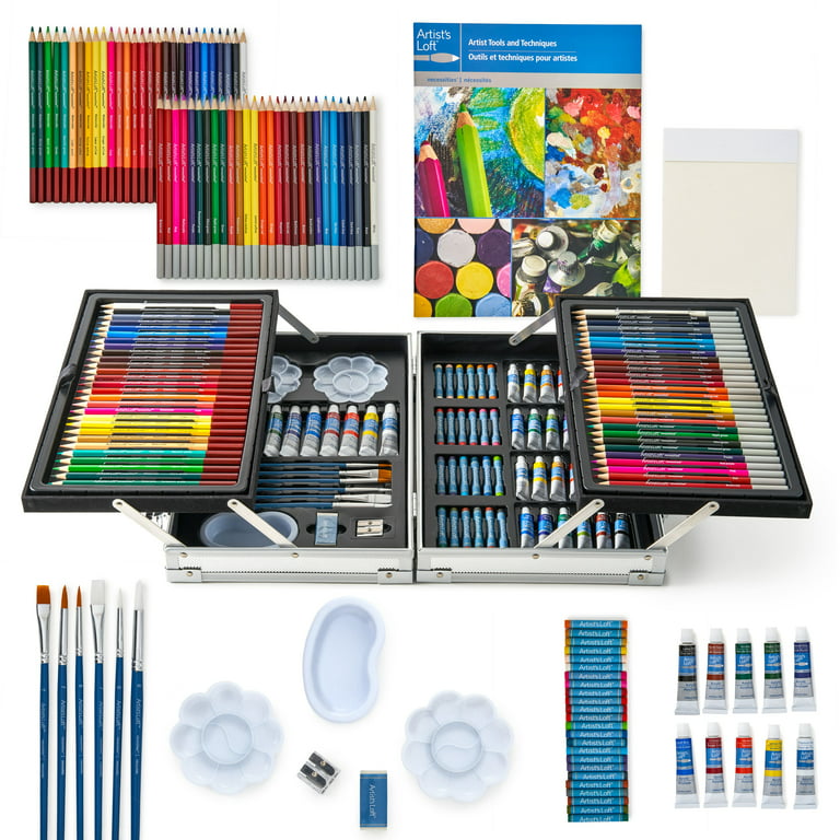 Paint Set,126 Piece Deluxe Art Set with 2 Drawing Pad, Art Supplies in  Portable Wooden Case- Creative Gift Box for Teens Adults Artist Beginners-  Deluxe Art Kit,Drawing Set 