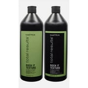 MATRIX TOTAL RESULTS ROCK IT TEXTURE POLYMERS SHAMPOO AND CONDITIONER 33.8 Oz