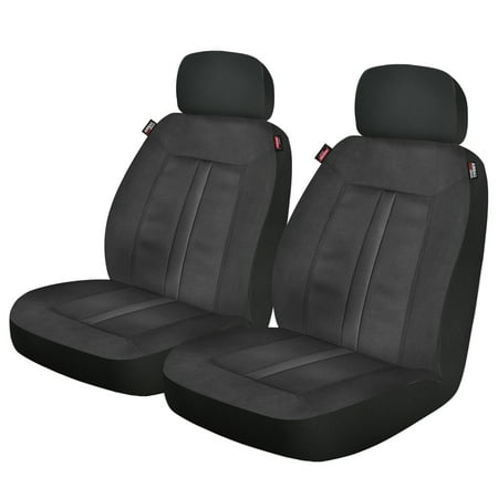 genuine dickies 2 piece sorrento universal car seat covers, black