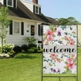 thumbnail image 4 of Spring Summer Multicolored Flower Leaves Garden Flag 28x40 Inch Double Side for Outdoor Courtyard Garden Decor Flowers Welcome Holiday Flag for Outside Decoration, 4 of 6