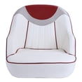 thumbnail image 3 of NORTHCAPTAIN P3 Pontoon Boat Seat Captain Bucket Seat with Boat Seat Cover,White/Grey/Wine Red, 3 of 7
