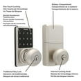 thumbnail image 5 of Honeywell Electronic Doorknob Lock with Touchscreen Satin Nickel Finish, 5 of 10