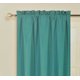 thumbnail image 2 of Cortina para ventana de 2 paneles, colección persa, mate, no brillante, color verde azulado sólido, opaca, térmica, con bolsillo para varilla, forrada de espuma, R64 84 de largo, 2 of 3