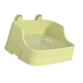thumbnail image 2 of Bandeja de arena con cobín de indias, cama de cama, fácil de limpiar, con un deflector alto, esquina para ir al baño de inodoro, para hámster Galesaur verde, 2 of 9