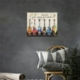 thumbnail image 3 of Musical Guitar Wall Art Colorful Rock Guitar God Says You Are Canvas Wall Decor Cool Rock Music Painting Prints Framed Artwork Decor for Bathroom Bedroom Living Room 12"x16", 3 of 6
