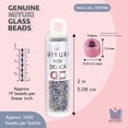 thumbnail image 3 of Miyuki Delica Seed Beads – Size 11/0 (1.6 mm), DB0986, Purple/Bronze Mix, 7.2g, Approx. 1440 Beads, 3 of 7