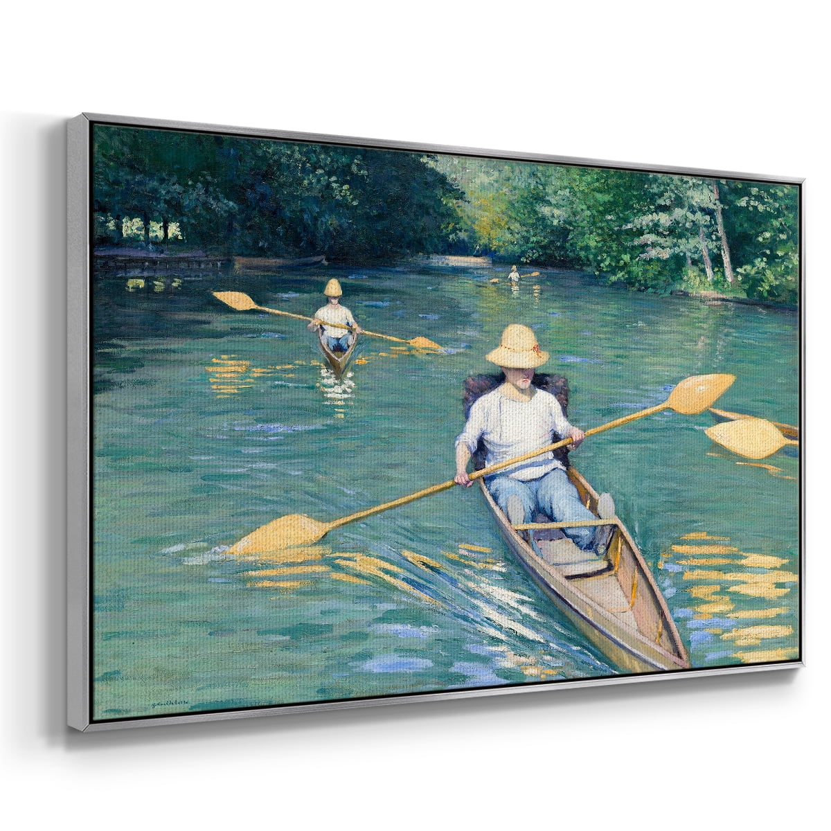Vintage Landscape-CXLII By Wexford Home Framed in Silver Wood Gallery Wrapped Canvas 27 in. x 41 in.
