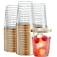 thumbnail image 3 of PLASTICPRO Disposable Plastic Tumblers (Gold Rim, 50), 3 of 4