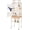 Almond, variant on CL.HPAHKL Large Bird Cage, 64 inch Parakeet Cage with Open Play Top & Rolling Stand, Wrought Iron Birdcage for Parrot Cockatiel Cockatoo Lovebird, Black