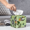 thumbnail image 6 of Yiaed Cute Panda Bear In Greenery Forest Print Tissue Box Cover, PU Leather Decorative Organizer for Tabletop, Bathroom, Car, Office Creative Decorative, 6 of 7