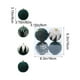 thumbnail image 3 of 8CM Flocked Christmas Balls Hanging Balls Glitter Plastic Balls Christmas Tree Ornament Set Of Four, 3 of 5