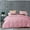 Pink, variant on Quilt Cover Lattice Design Three Piece Microfiber, Cool & Breathable Sheet Set Pillowcase Queen,Brown