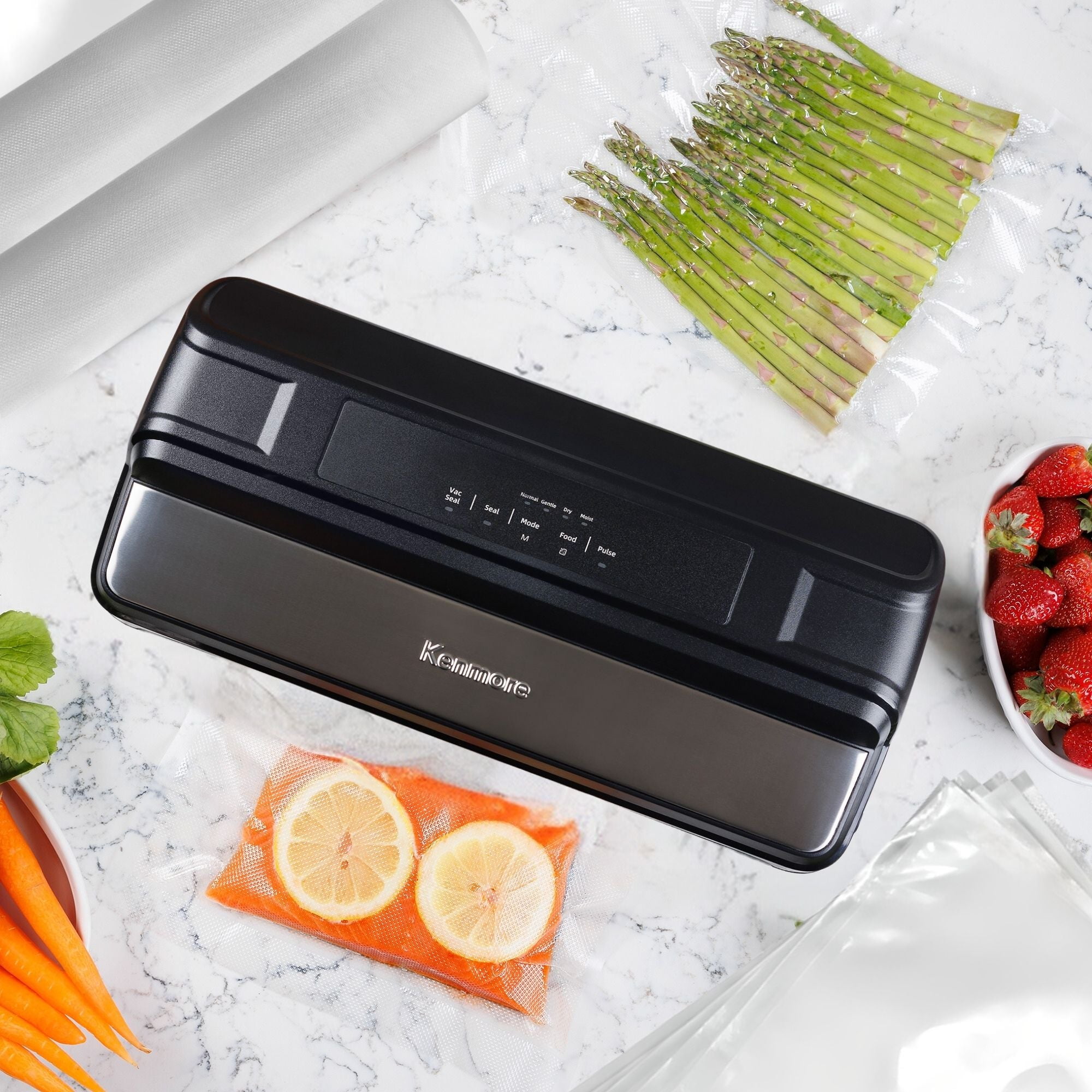 Kenmore Vacuum Sealer Bag & Roll Variety Pack (57 Piece Assortment)