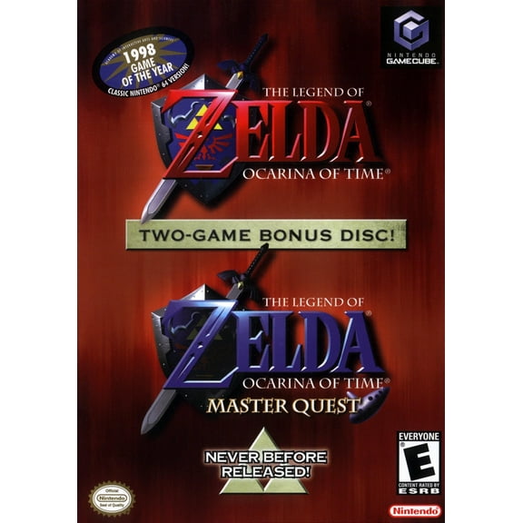 Restored The Legend of Zelda:Ocarina of Time/Master Quest (Bonus Disc) (Nintendo GameCube, 2007) RPG Game (Refurbished)