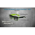 thumbnail image 3 of Monaco Sunglasses Set of 10, Bulk Pack - Reusable, Perfect for Party, Beach, Pool, Outdoor Events - Black Lime Green, 3 of 8