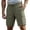 Army Green@GC@, variant on CONZONE Mens Cargo Shorts Elastic Waist Drawstring Summer Shorts for Men Solid Color Lightweight Loose Fit Outdoor Shorts With Pockets