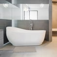 thumbnail image 3 of Large Shower Mat, 28.3 x 14.5 inch Non Slip Shower Mats for Inside Shower with Drain Hole, No Odor Soft TPE Shower Floor Mat, Extra Large Non Slip Shower Mat with Suction Cups, Grey, 3 of 5