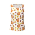 thumbnail image 3 of Picia Cartoon Squirrel Pattern Women's Workout Tank Top,Breathable Activewear,Slim Fit Athletic Top,Versatile Workout Moisture-wicking top-XX-Large, 3 of 9