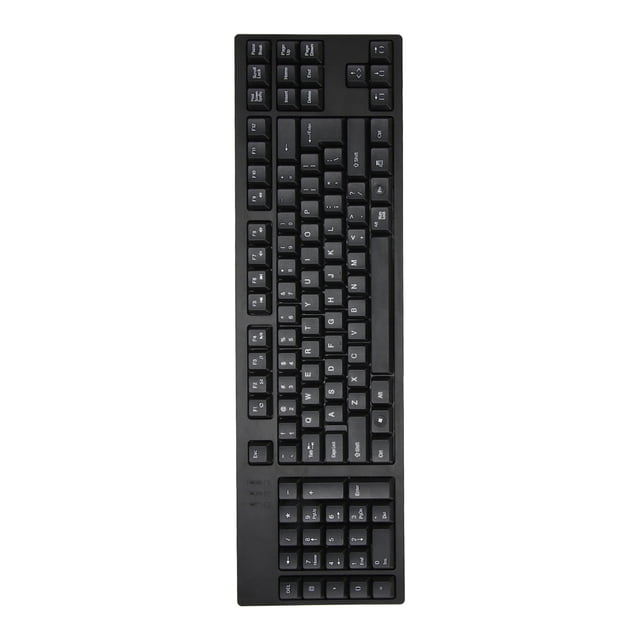 Wired Keyboard, Left Hand Scissor Button Fatigue Reduction Household Keyboard Sensitive Responce 2 HUB Hub 109 Key for 7 for 10 for Left Hander