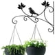 thumbnail image 3 of Worallymy soporte de cesta de flores de hierro montado en la pared colgante para exteriores maceta de Metal ganchos para colgar decoración Worallymy JD735809651, 3 of 7