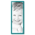 thumbnail image 2 of ArtToFrames 13" x 35" Aqua Picture Frame, 13x35 inch Green Wood Poster Frame (WOM-4428), 2 of 8