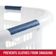 thumbnail image 3 of Cesto para ropa sucia Rubbermaid Hip-Hugger de 56 L, blanco, apilable, 3 of 5