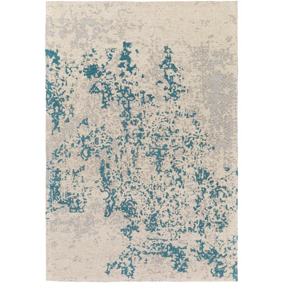 BoutiqueRugs Godwin Contemporary Area Rug - Beige, Blue, Teal - 9' x 13'