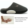 thumbnail image 4 of Ecetana Slippers for Men Memory Foam Cotton Slippers Comfort Warm Slip On House Shoes, 4 of 6