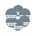 thumbnail image 7 of 15 Inch Round Placemats Set of 6, Farmhouse Blue Plaid Non Slip Heat Insulation PP Table Mats, Vintage Country Cock Checkered Washable Place Mats for Kitchen Dining Party Table Decor, 7 of 7