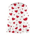 thumbnail image 4 of Heart Print Cardigan Valentines Sweater for Women Cute Chunky Button Up Plus Size 2026 Spring Fashion Warm Hot Pink XL, 4 of 5