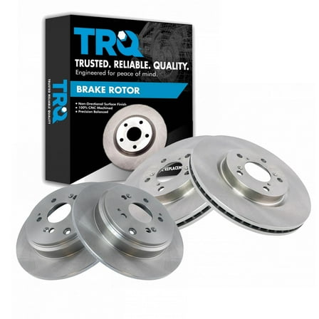 TRQ Front & Rear Brake Rotors Set Fits Select 2011-2014 Honda Odyssey