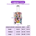 thumbnail image 5 of Hippie German Shepherd Portrait Watercolor Tie-Dye Vintage Styles Travel Luggage Cover Alsatian Dog Lover Gifts Suitcase Dust Protective Decor - 00014, 5 of 5