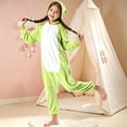 thumbnail image 4 of Goodw7 Fleece Animal Pajamas, Full Zip Hooded Onesie Costume with Frog Design and Elastic Ankle Cuffs, Soft Loungewear for Sleepwear Party Dress Up, 4 of 7