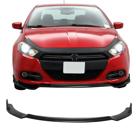 Ikon Motorsports Front Bumper Lip for 2013-2016 Dodge Dart, IKS Style PU Air Dam Chin Spoiler Lower Valance Splitter